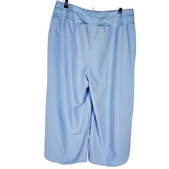 NEW Willit Ulta Soft Wide Leg Capri XL Baby Blue Pull On Lightweight Stretch UPF - Picture 4 of 16
